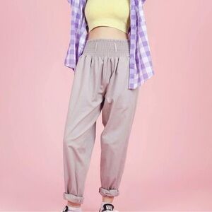 Lucy & Yak Alexa Cotton Trousers - Pale Grey